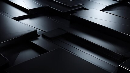 Abstract Dark Geometric Shapes Background - Powered by Adobe