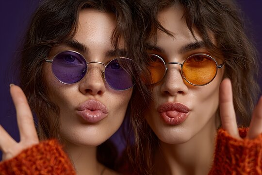 Kissy Face Funky Portrait