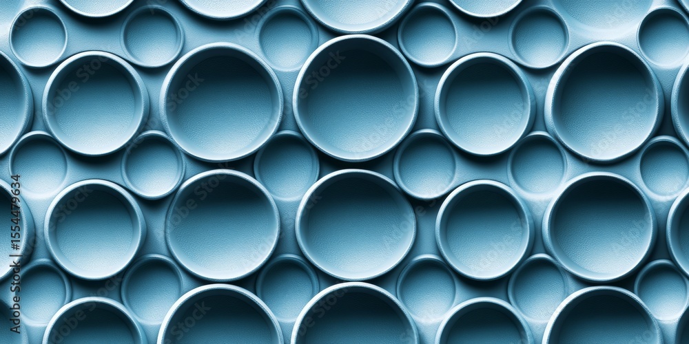 Poster elegant and gentle waves design monochromatic abstract background featuring 3d low profile circles