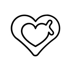 favorite love red heart icon design
