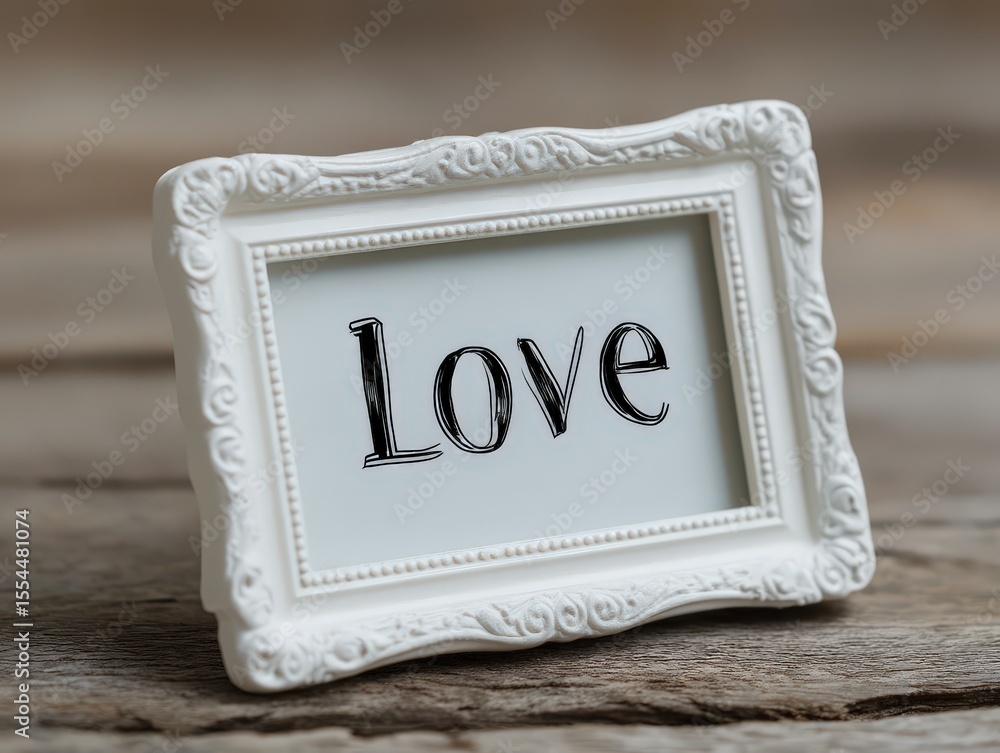 Poster captivating display of love framed elegantly highlighting emotional connection in a rustic setting e