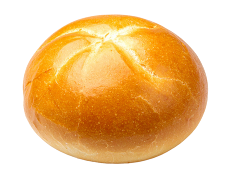 French bread, bun and toast isolated on transparent backgound