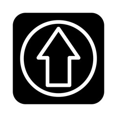 up arrow glyph icon