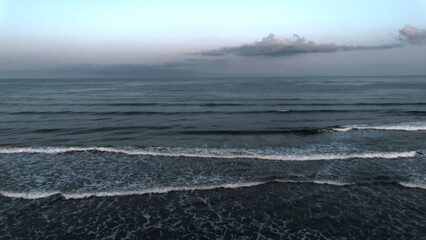 Tyrrhenian Sea, seascape of Viareggio, Italy.