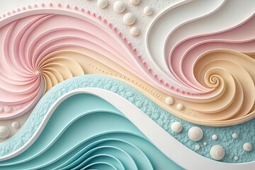 Abstract blue vector wave patterns create a dynamic and artistic swirl backdrop for your design projects