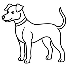 dogs line art vector