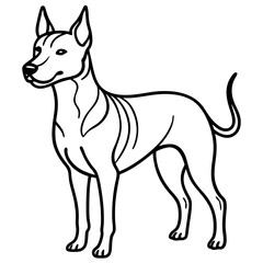 dogs line art vector