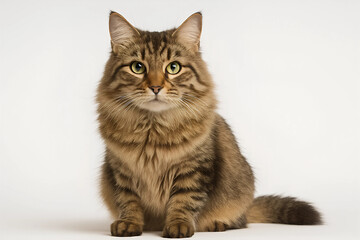 Obraz premium Katze vor hellem Hintergrund