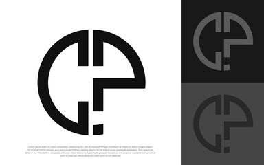 letter C and question mark initial logo design