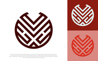 letter O elegant initial logo design