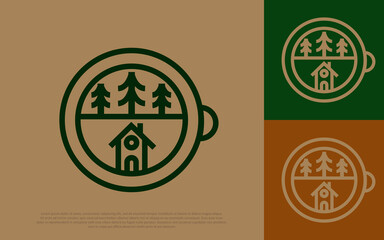Mug coffee shop logo design