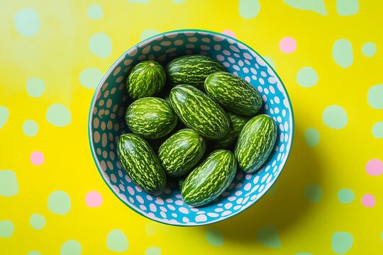 bowl in cucamelons