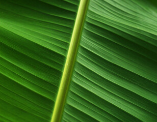 Close-Up of Banana Leaf &ndash; Realistic Tropical Foliage Texture