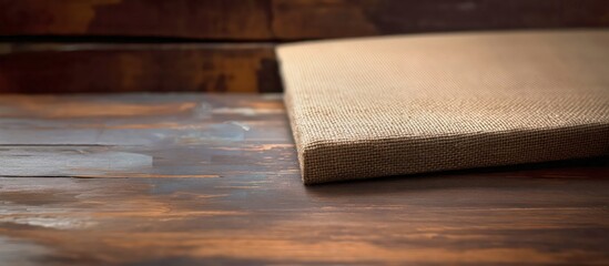 Close-up of a blank canvas ready for creative expression. Canvas Texture