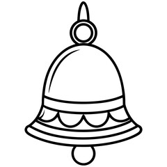 Jhumka line art vector