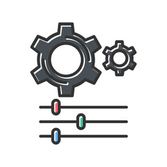 Obraz premium Settings Vector Icon