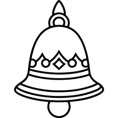 Jhumka line art vector