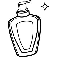 Lotion line art vector
