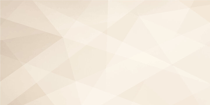 Fototapeta Minimal light beige polygon abstract geometric background texture  
