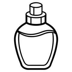 Lotion line art vector