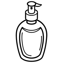 Lotion line art vector