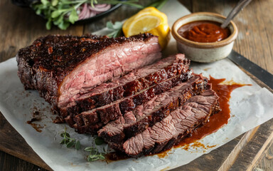 Beef Brisket: Slow-cooked beef brisket, often smoked or braised. Tender, juicy, and flavorful with a rich, meaty taste. A BBQ favorite in the Southern U.S.