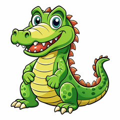 Fototapeta premium cartoon crocodile cartoon