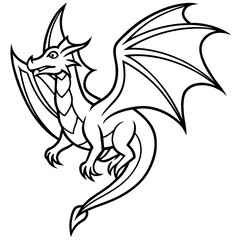 WZ-7 Soaring Dragon line art vector