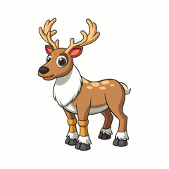 deer with a red nose