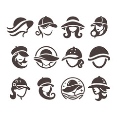 3Women Hat Logo Vector 2