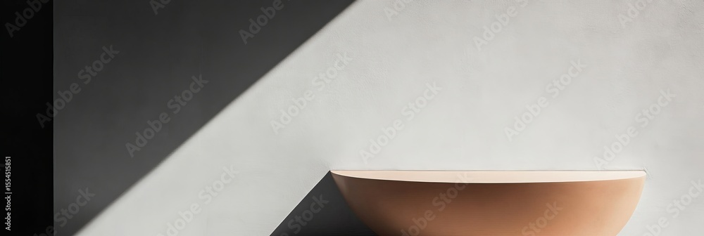 Poster chic studio table setting for product display and promotional background in presentations