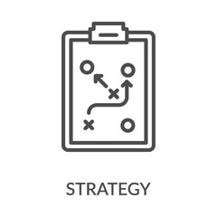 Strategy Icon Line Style. Design Vector Illustration