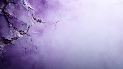 A striking abstract image showcasing a creative blend of purple hues and cracked textures, evoking emotions related to change, creativity, and artistic expression.