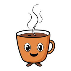 A warm coffee cup releasing delicate, swirling aroma steam, inviting you to savor rich flavors and cozy moments in every comforting sip.
