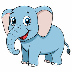 Obraz premium baby elephant cartoon