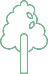 나무 아이콘 심플 일러스트