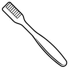 Toothbrush line art vector