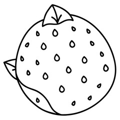 Mint Chocolate Chip line art vector