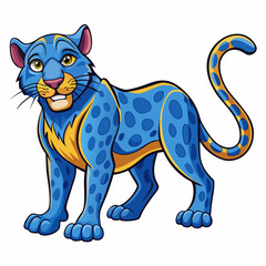 panther in a white background 