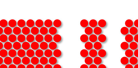 Red tiles wall. round marble textures, ball tiles. Top view pavement circle block red texture with seamless patterns floor background. Air Bubble wrap texture background. Textured Background.