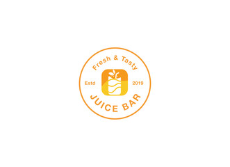Liquify Fresh Orange Juice logo design. Orange Juice Logo Template. Juice Drink Vector Design. Fruit Illustration
