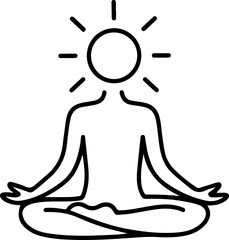 silhouette of a yoga