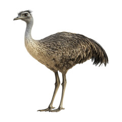 Greater Rhea Majestic Flightless Bird of South America On Transparent Background