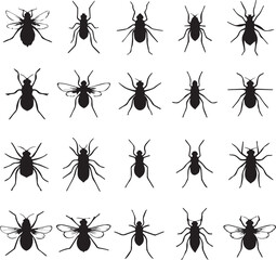seamless pattern with ants
