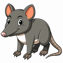 shrew in a white backgrounds