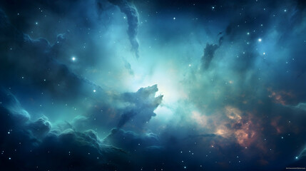 Naklejka premium deep space background with stars
