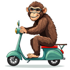 chimpanzé scooter 2