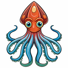 vector illustration of octopus