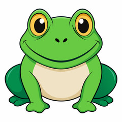green frog cartoon