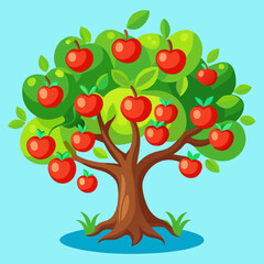 tree with apples